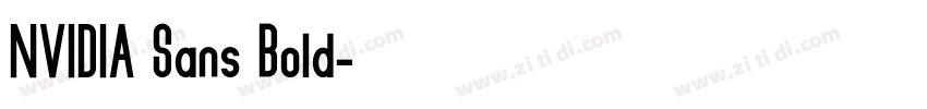 NVIDIA Sans Bold字体转换